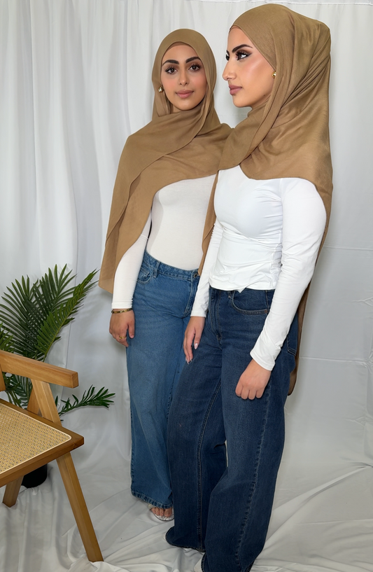 Camel Tan | Modal Hijab Set