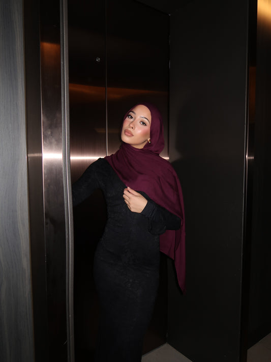 Plum | Modal Hijab Set