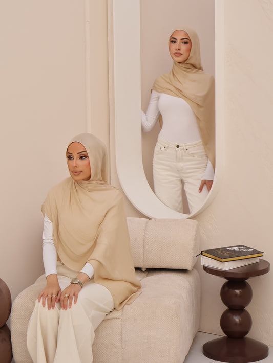 Sand | Modal Hijab Set