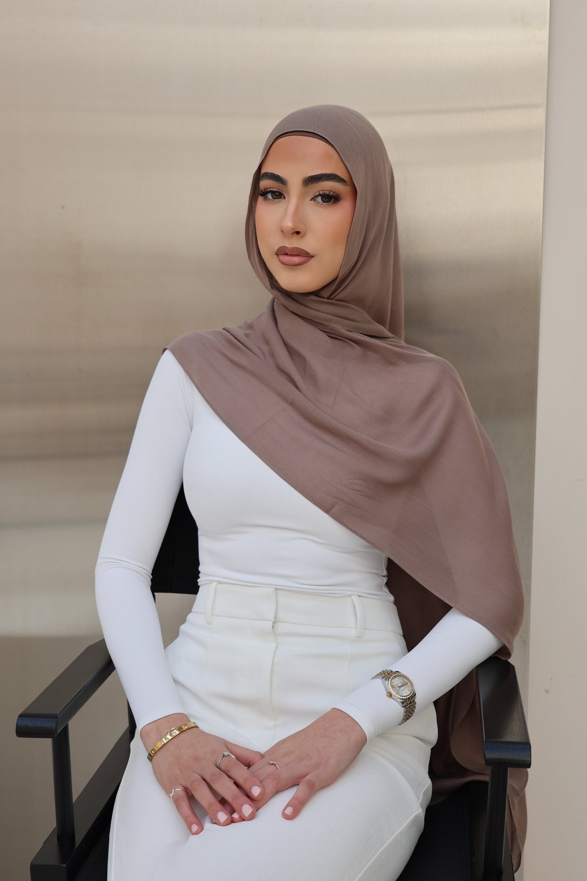 Mushroom | Modal Hijab Set