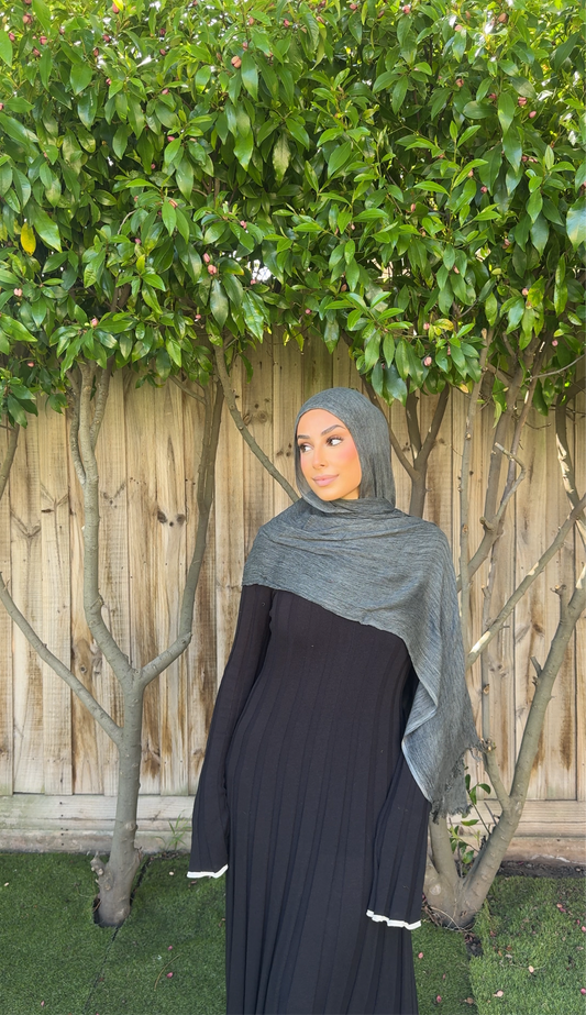 Charcoal Textured Hijab
