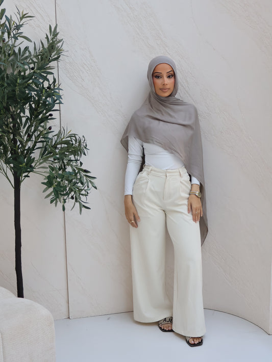 Stone Grey | Modal Hijab Set