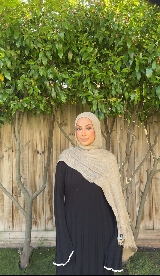 Nude Textured Hijab
