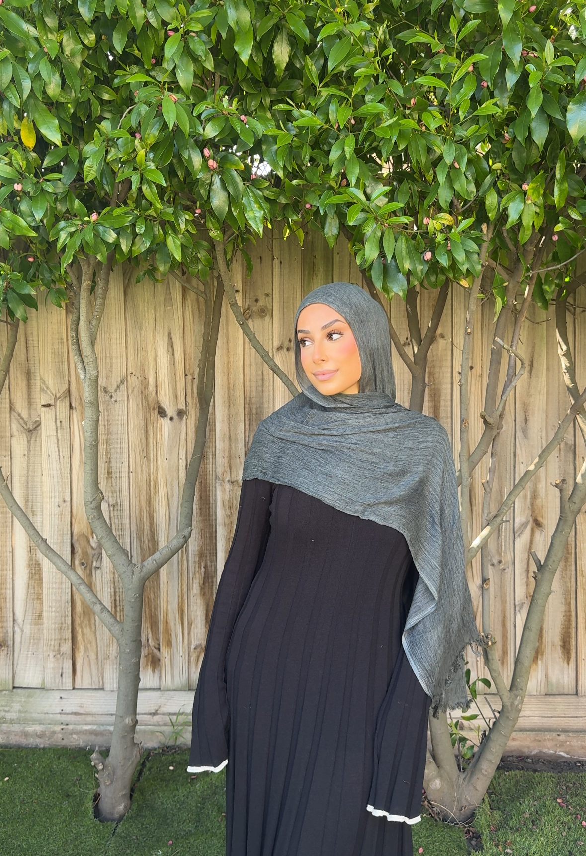Charcoal | Textured Hijab