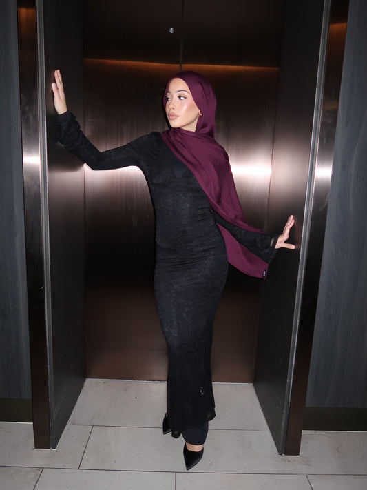 Plum | Modal Hijab Set