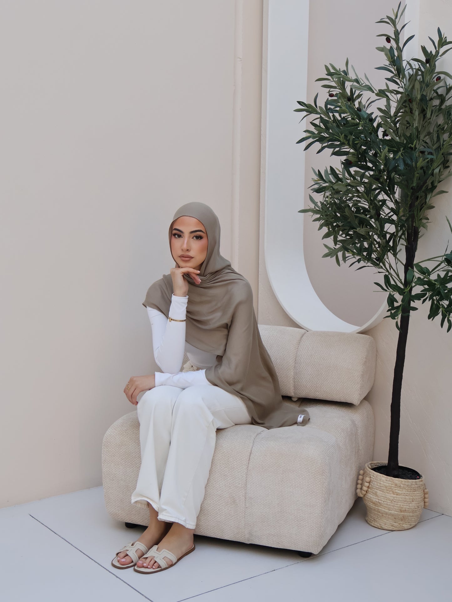 Sage Green| Modal Hijab Set
