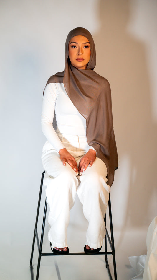 Mocha Brown | Modal Hijab Set