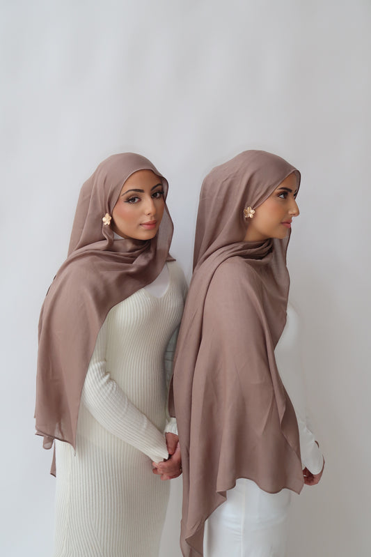Taupe Rose - Modal Hijab Set