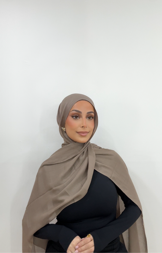 Mauve Brown - Modal Hijab Set