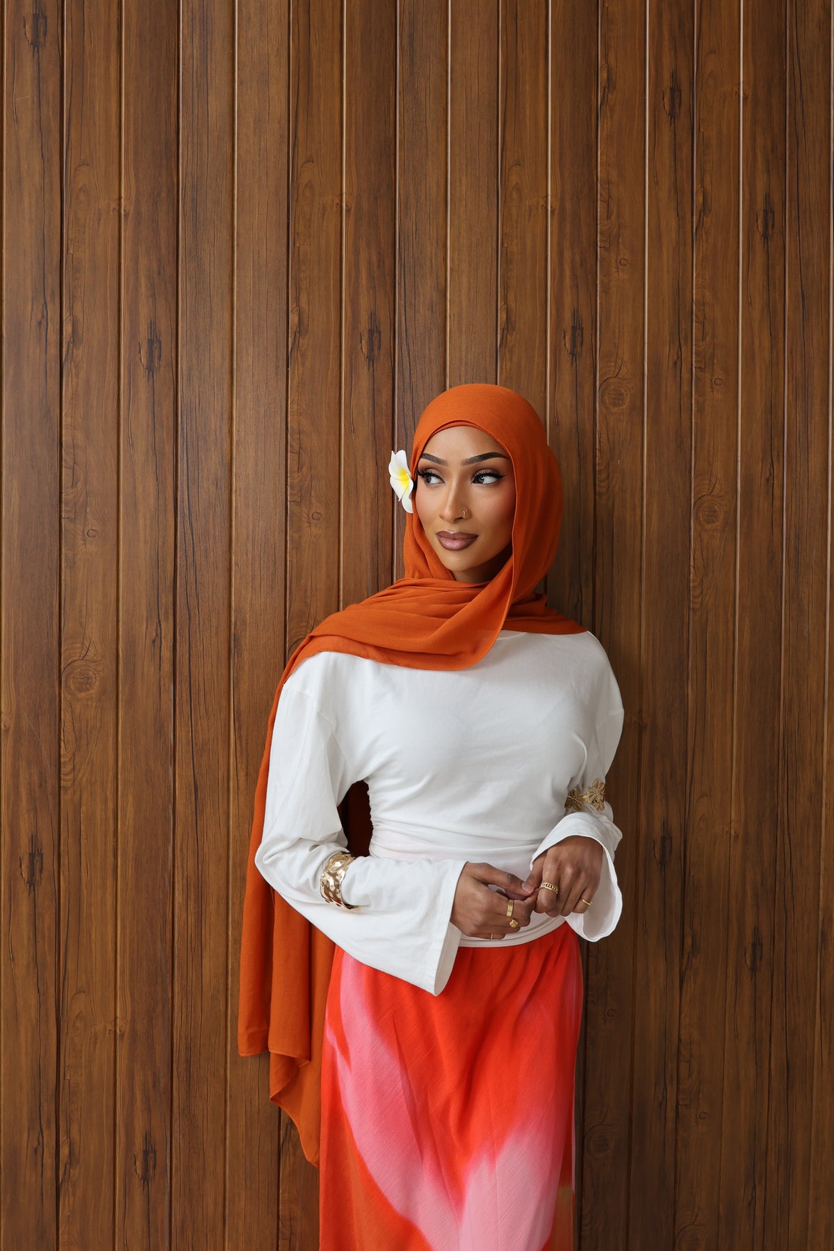 Burnt Orange | Modal Hijab Set
