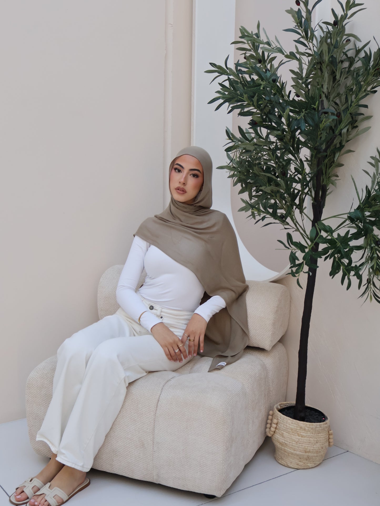 Sage Green| Modal Hijab Set
