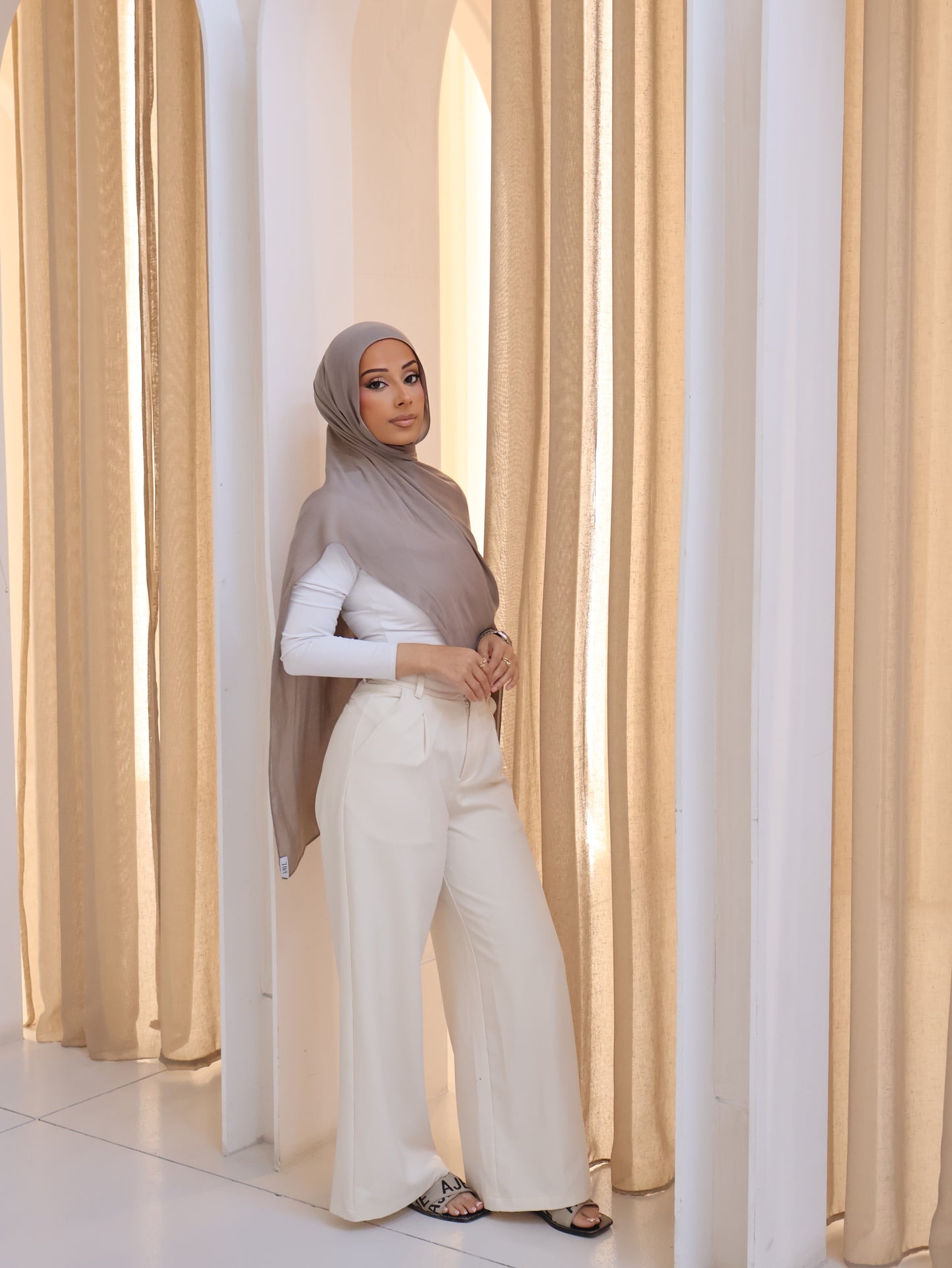 Stone Grey | Modal Hijab Set