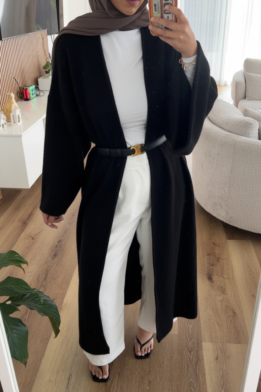 The Elara Abaya | BLACK