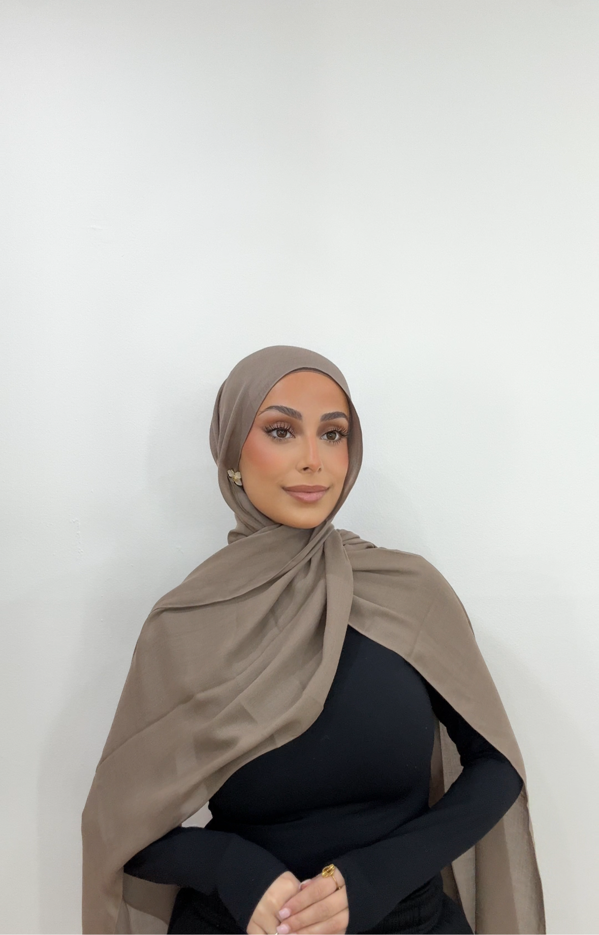 neutral hijab set for women - modest fashion