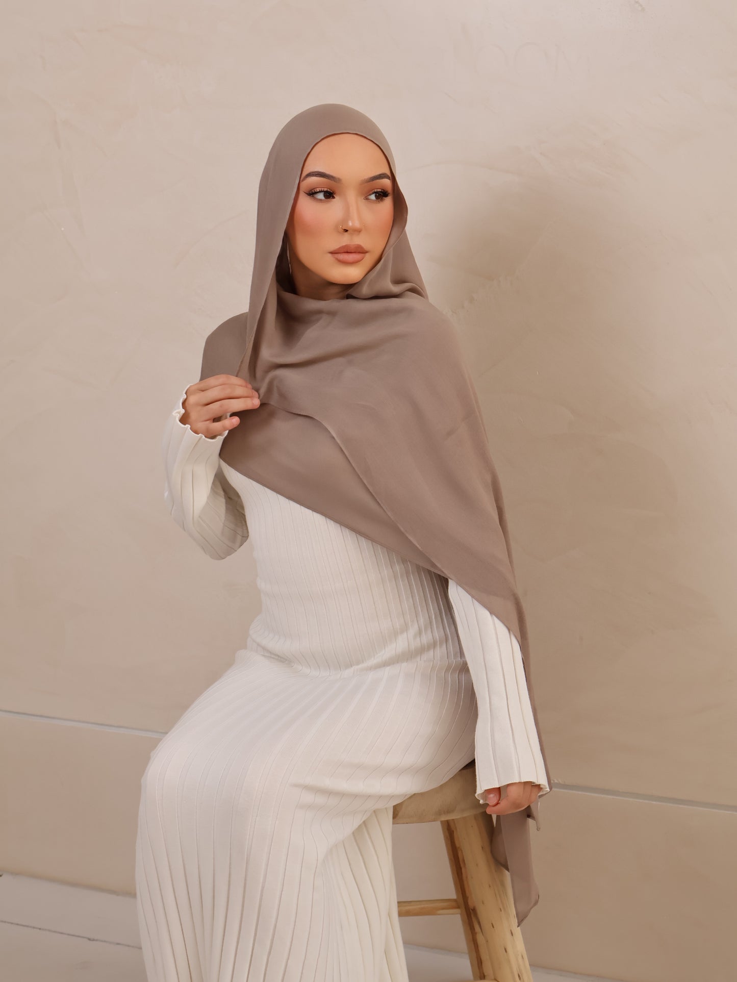 Stone | Modal Hijab Set