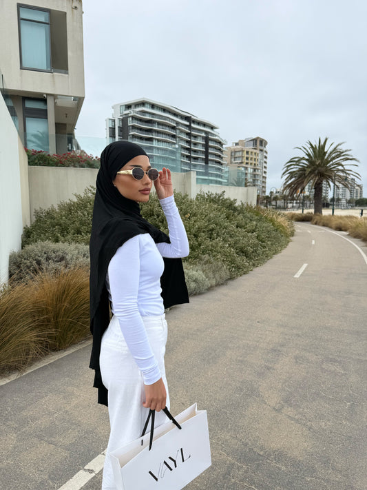 Onyx | Jersey Hijab Set