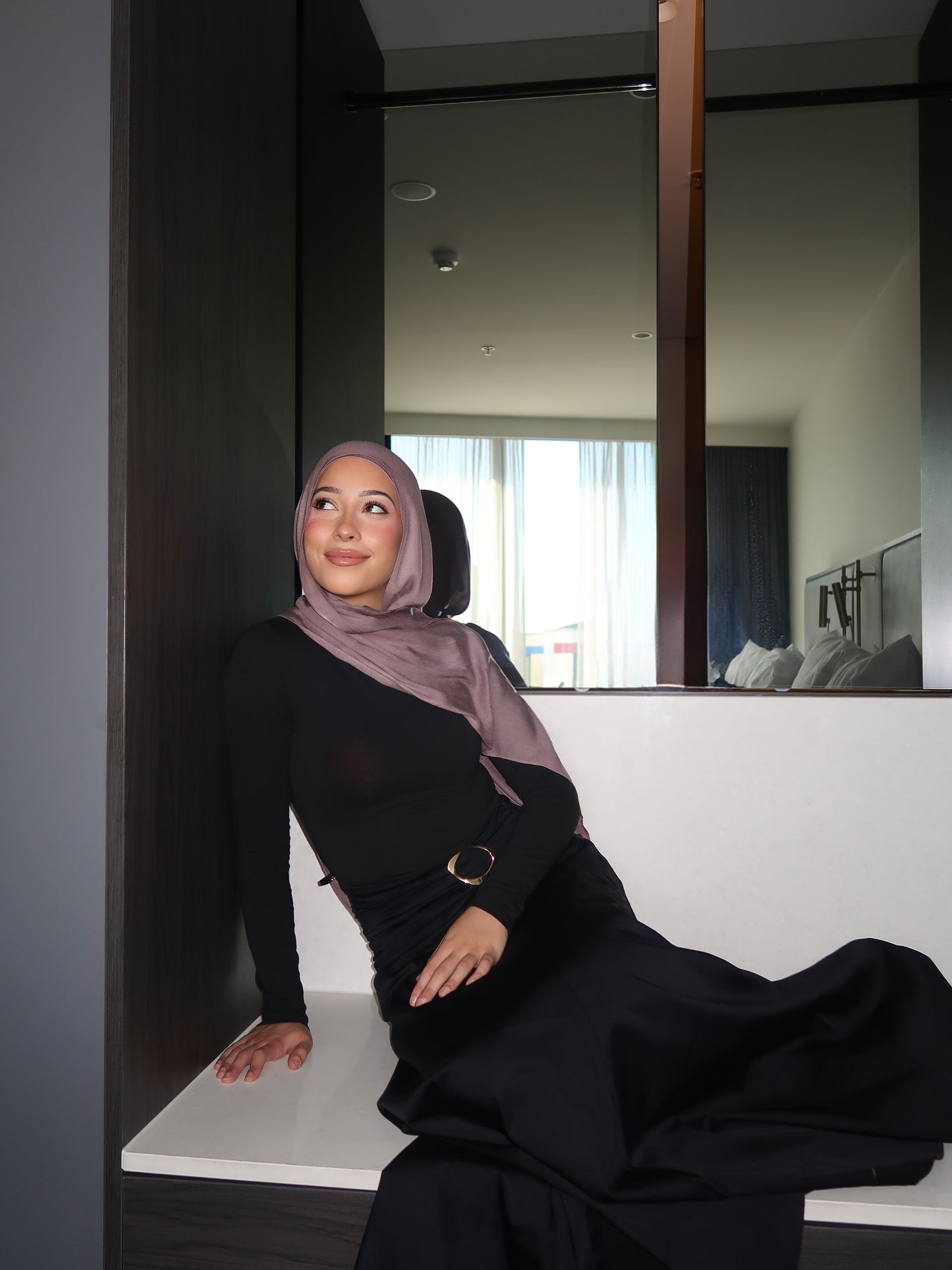 Taupe Rose - Modal Hijab Set
