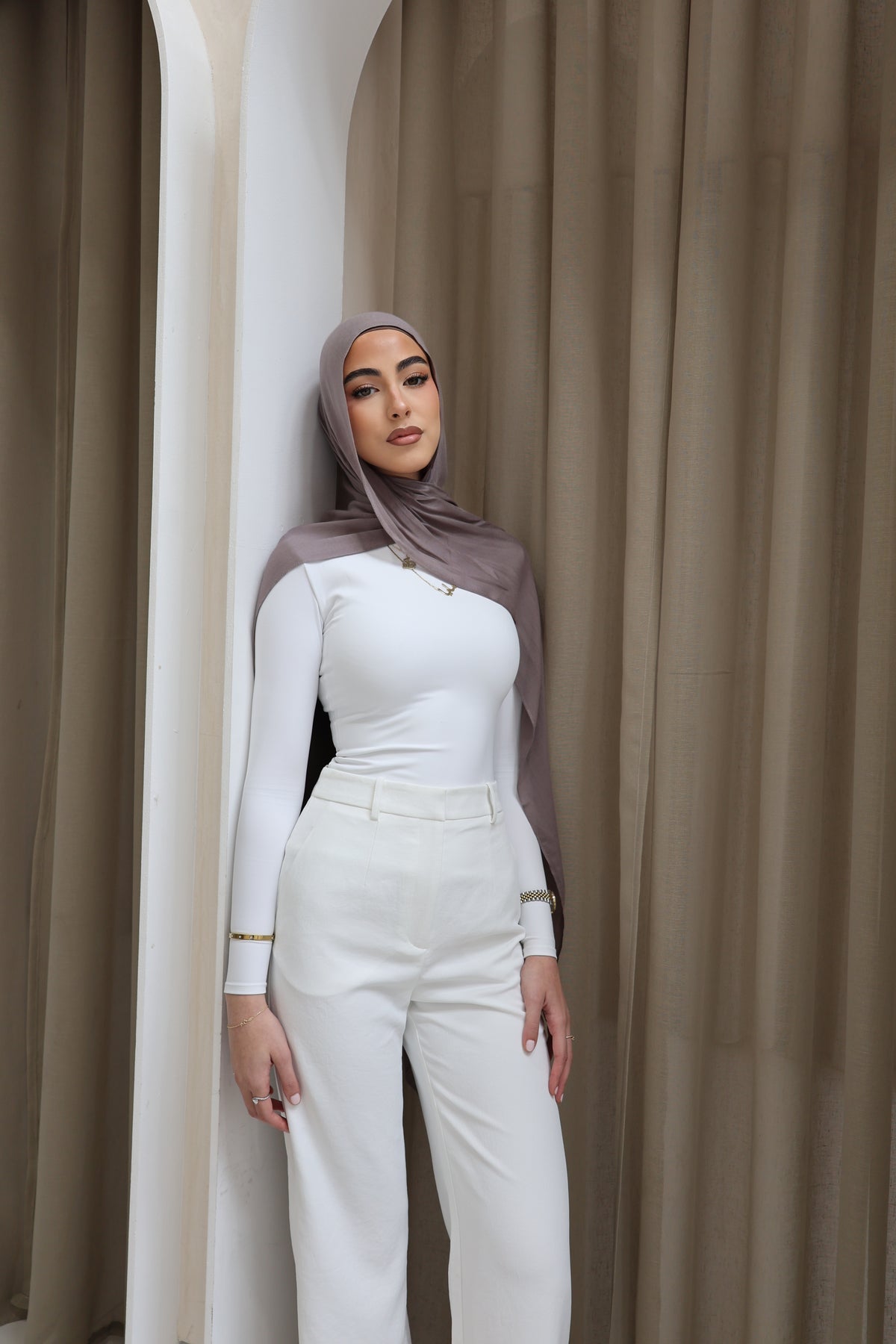 Stone | Modal Hijab Set