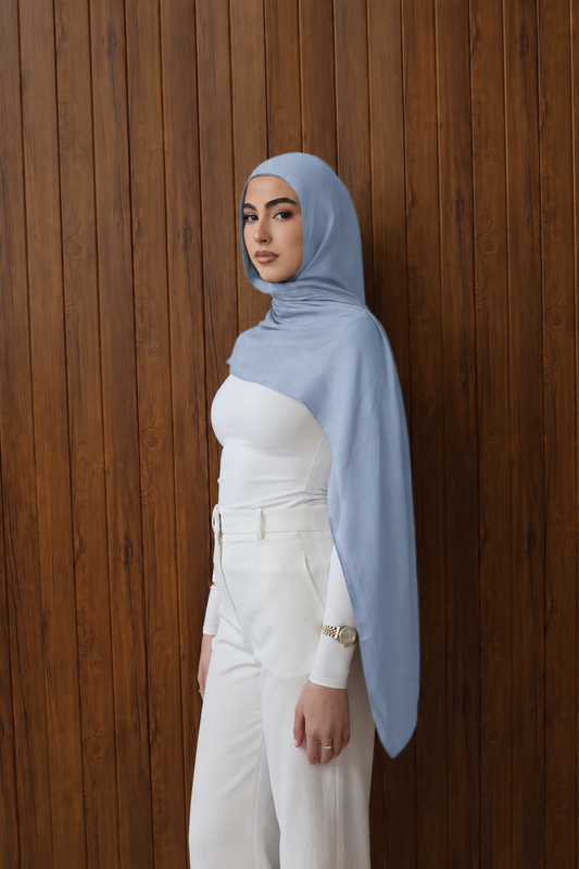 Sky Blue - Modal Hijab Set