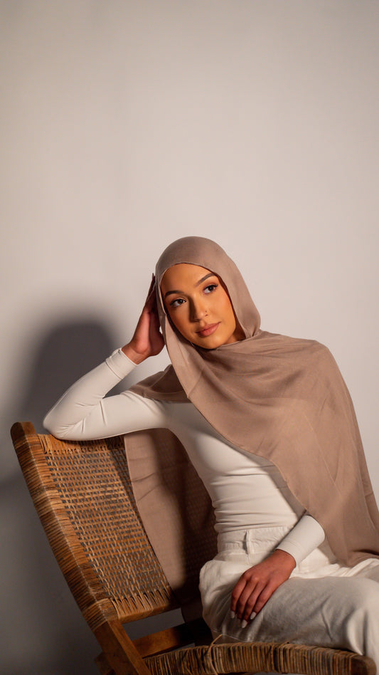 Mauve Brown | Modal Hijab Set